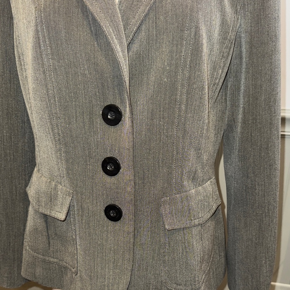 Women's Calvin Klein Gray Blazer size 12 - Picture 2 of 8